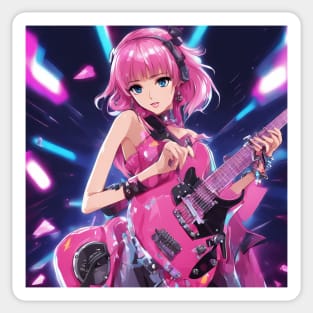 Super Star Acoustic Musican Sticker